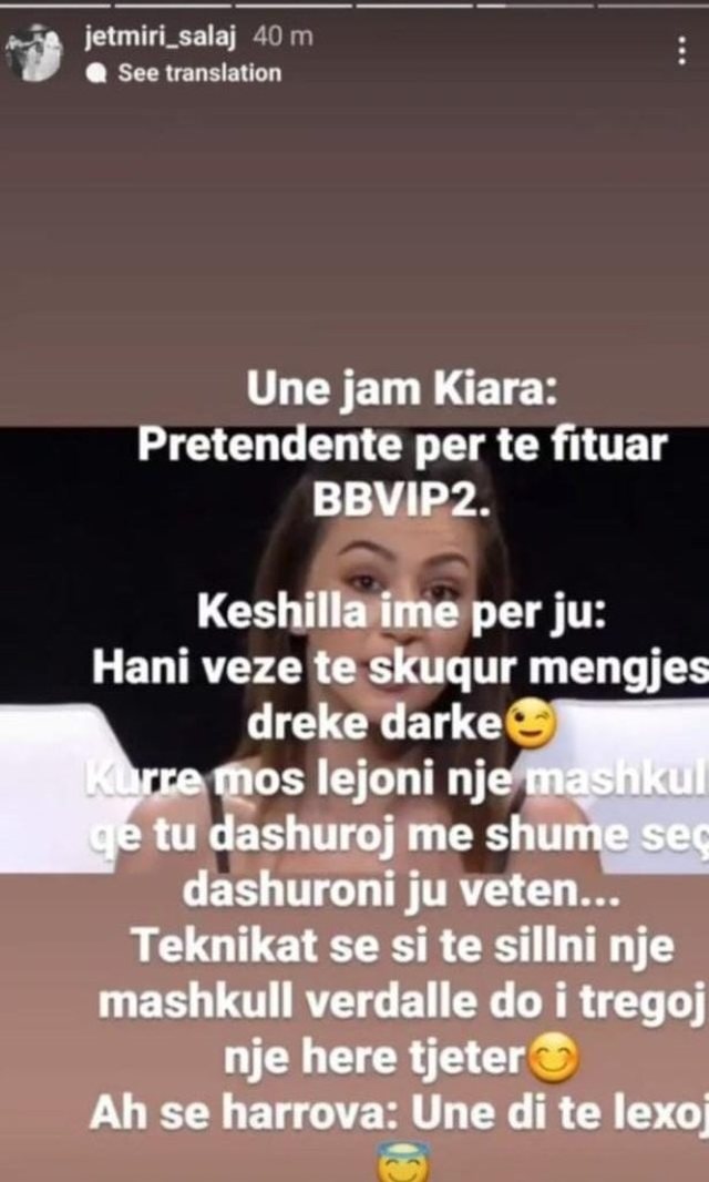 Të shtunën hyri në BBV, bëhet virale deklarata e Jetmirit 1